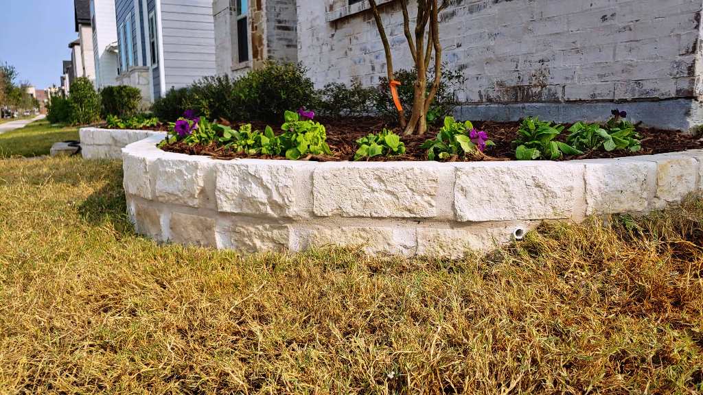 Building A Stone Flower Bed Border 